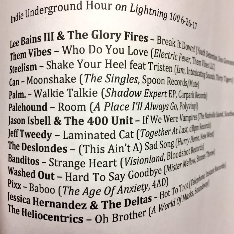 Indie Underground Hour (6/26/17)