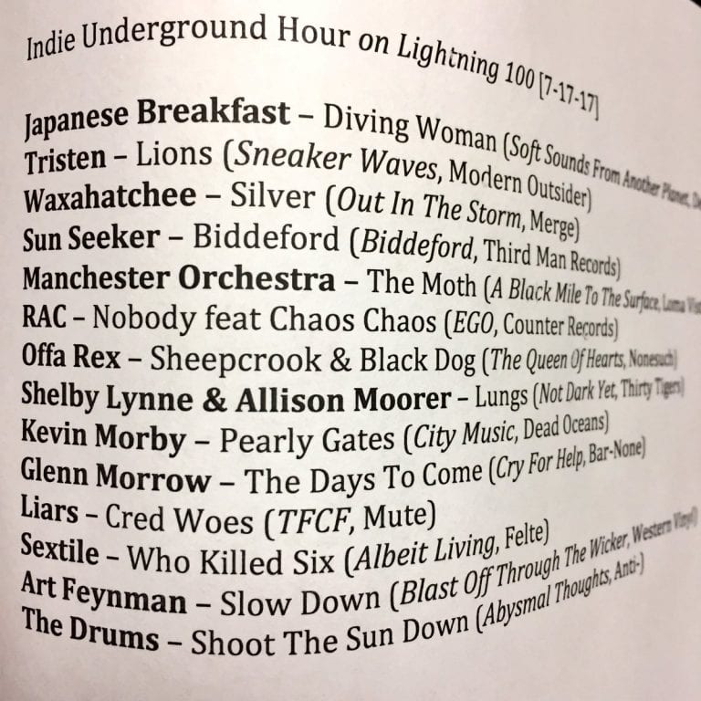 Indie Underground Hour (7/17/17)