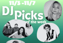 DJ Picks of the Week: 11/3 – 11/7