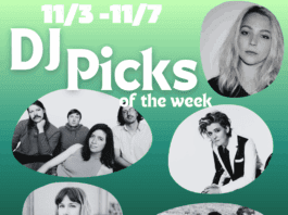 DJ Picks of the Week: 11/3 – 11/7