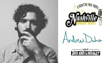 ANDREW DUHON LIVE CONCERT FOR NASHVILLE SUNDAY NIGHT ON 3/31/19
