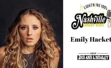 EMILY HACKETT LIVE CONCERT FOR NASHVILLE SUNDAY NIGHT ON 9/29/19