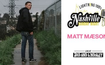 MATT MAESON LIVE CONCERT FOR NASHVILLE SUNDAY NIGHT ON 11-4-18