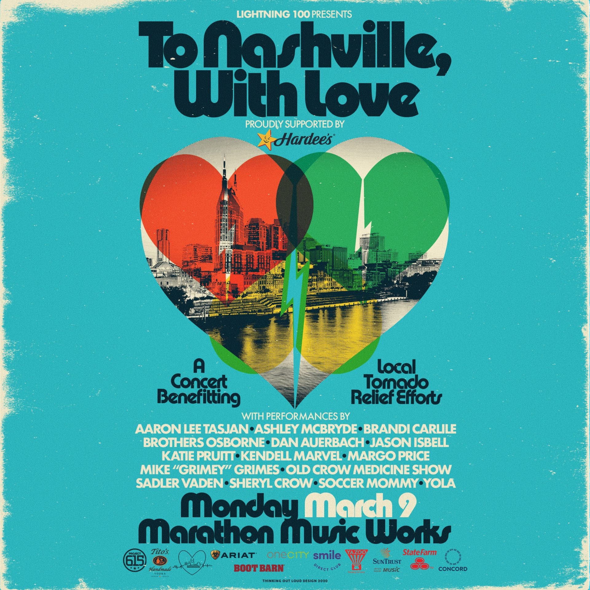 To Nashville, With Love Benefit Concert Announce – Lightning 100