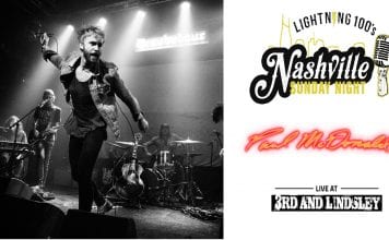 PAUL MCDONALD LIVE CONCERT FOR NASHVILLE SUNDAY NIGHT ON 9-30-18