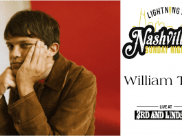 WILLIAM TYLER LIVE CONCERT FOR NASHVILLE SUNDAY NIGHT ON 3/10/19