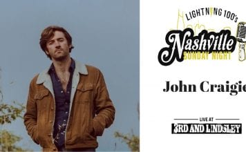 JOHN CRAIGIE LIVE CONCERT FOR NASHVILLE SUNDAY NIGHT ON 10/27/19
