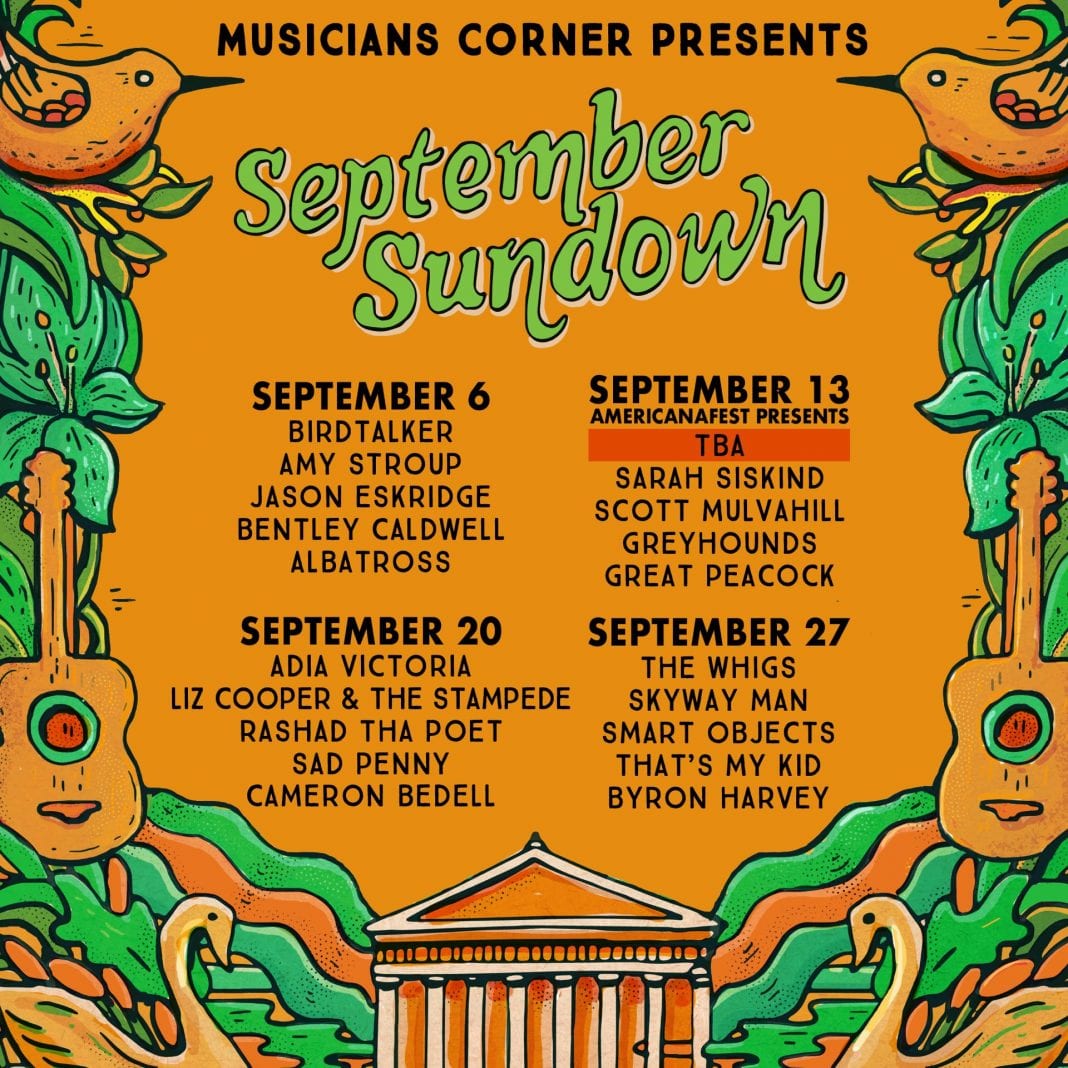 Musicians Corner September Sundown Lineup 2018 – Lightning 100